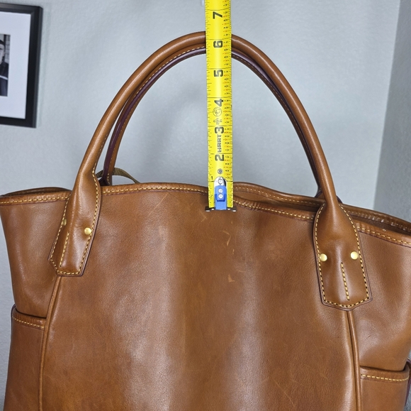 Dooney & Bourke Tan Pebbled Leather Kristen Satchel - Picture 13 of 16